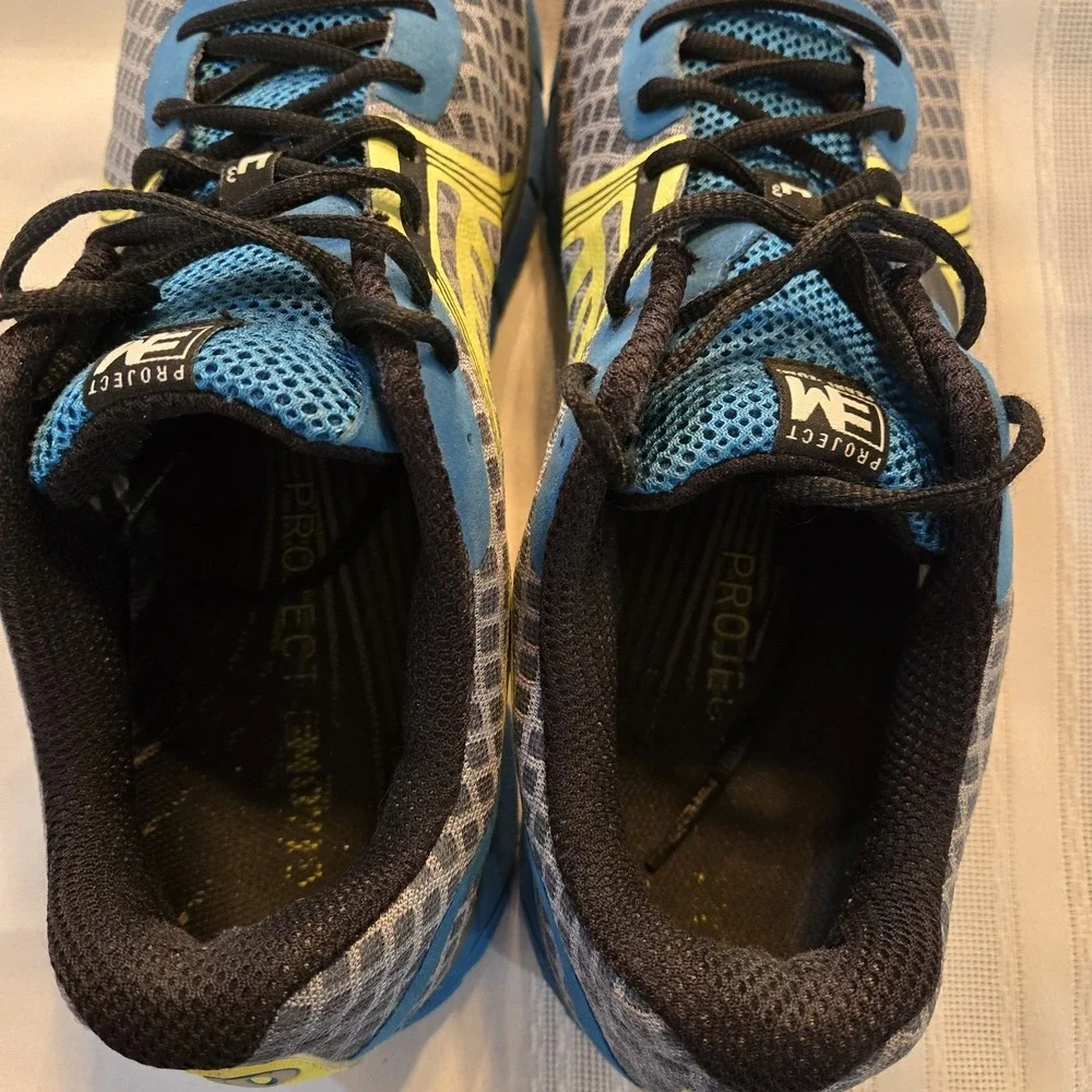 Pearl Izumi Mens EM Road H 3 Running Shoes Mens Size 12 Gray/Teal/Yellow